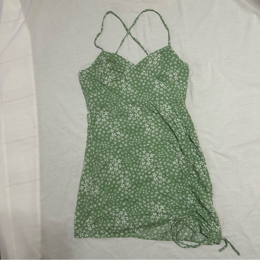 Pacsun Mini Floral Side Cinch Dress NWT